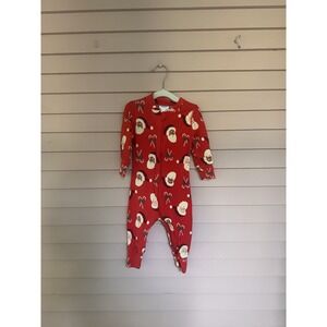 Hanna Andersson Unisex Pajama One Piece‎ Holiday Print Hannasoft Sleeper 6-12